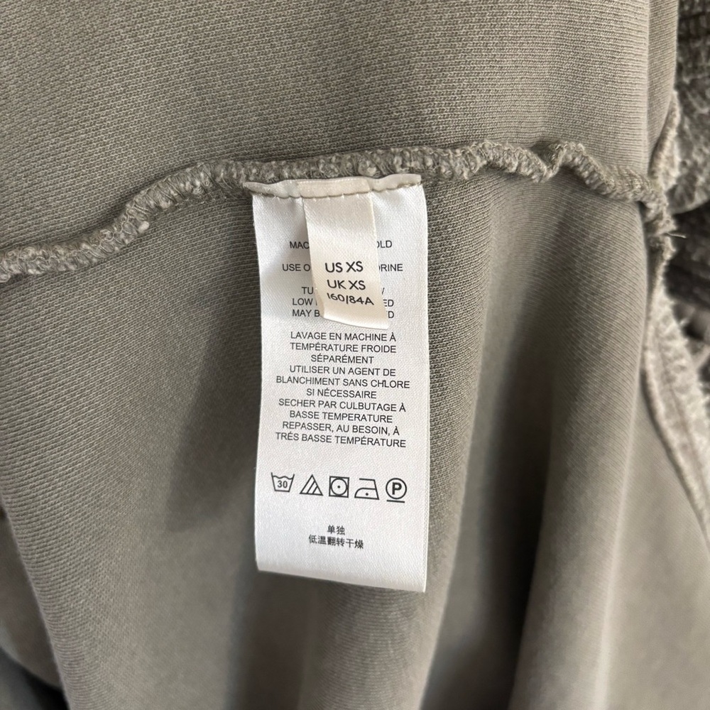 Free People Long Ruby Jacket Size XS Dirty Olive Green Fleece - Picture 11 of 15